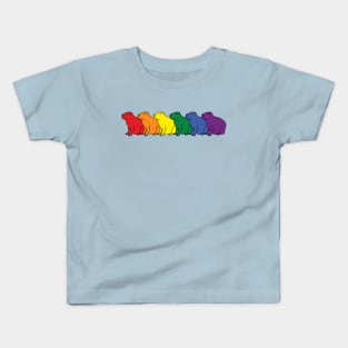 Capybara Pride Rainbow Kids T-Shirt